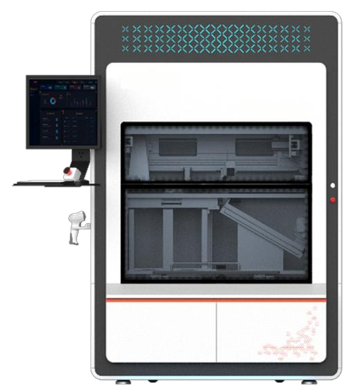 System sortowania preparatów — oryginalna ilustracja Galatek.